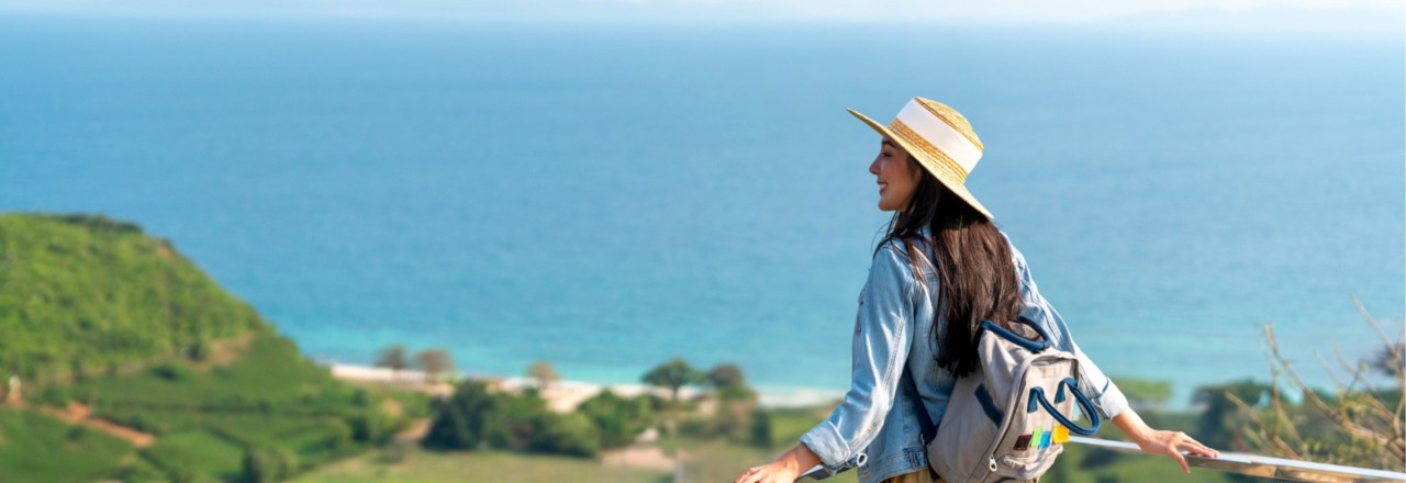 girl looking at view
