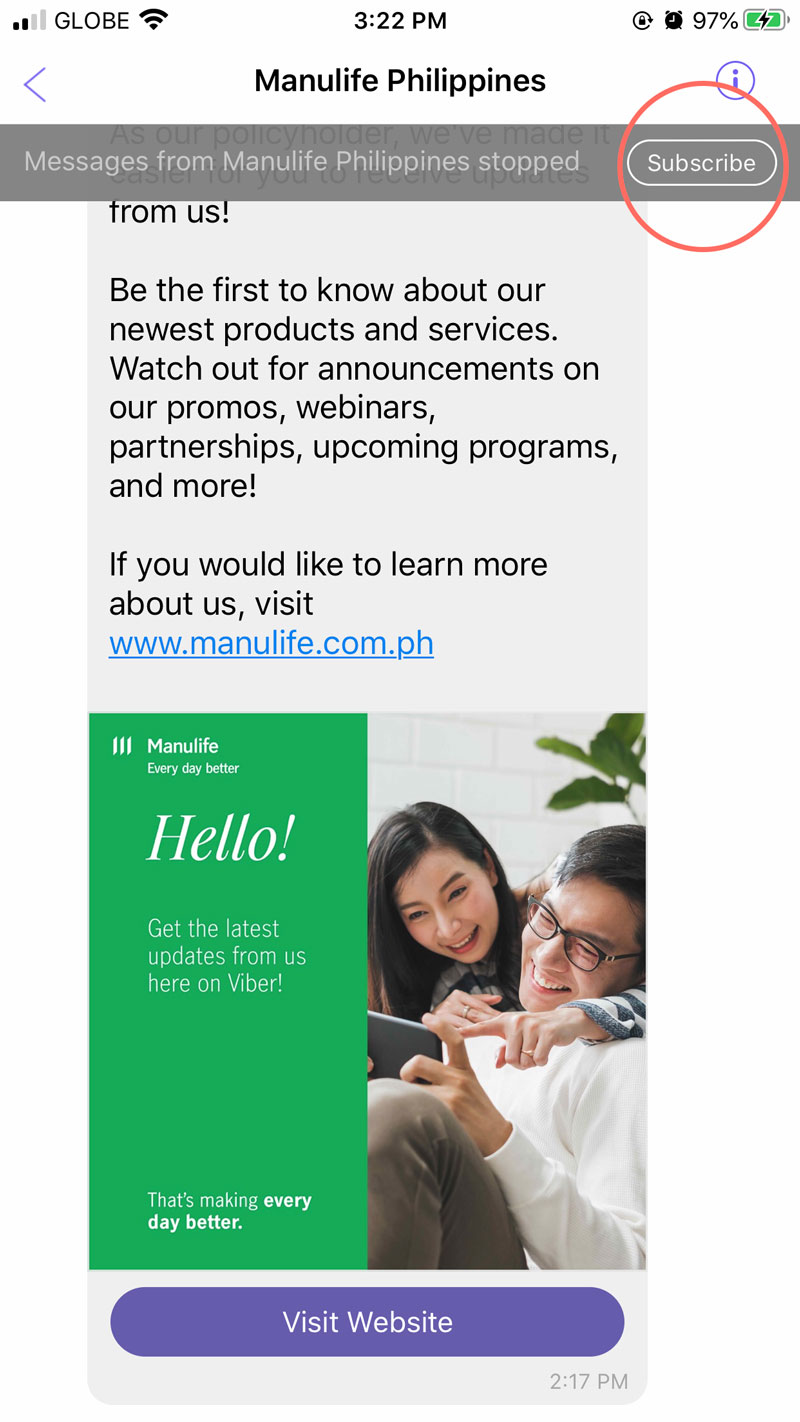 Manulife Philippines Viber FAQ - 3