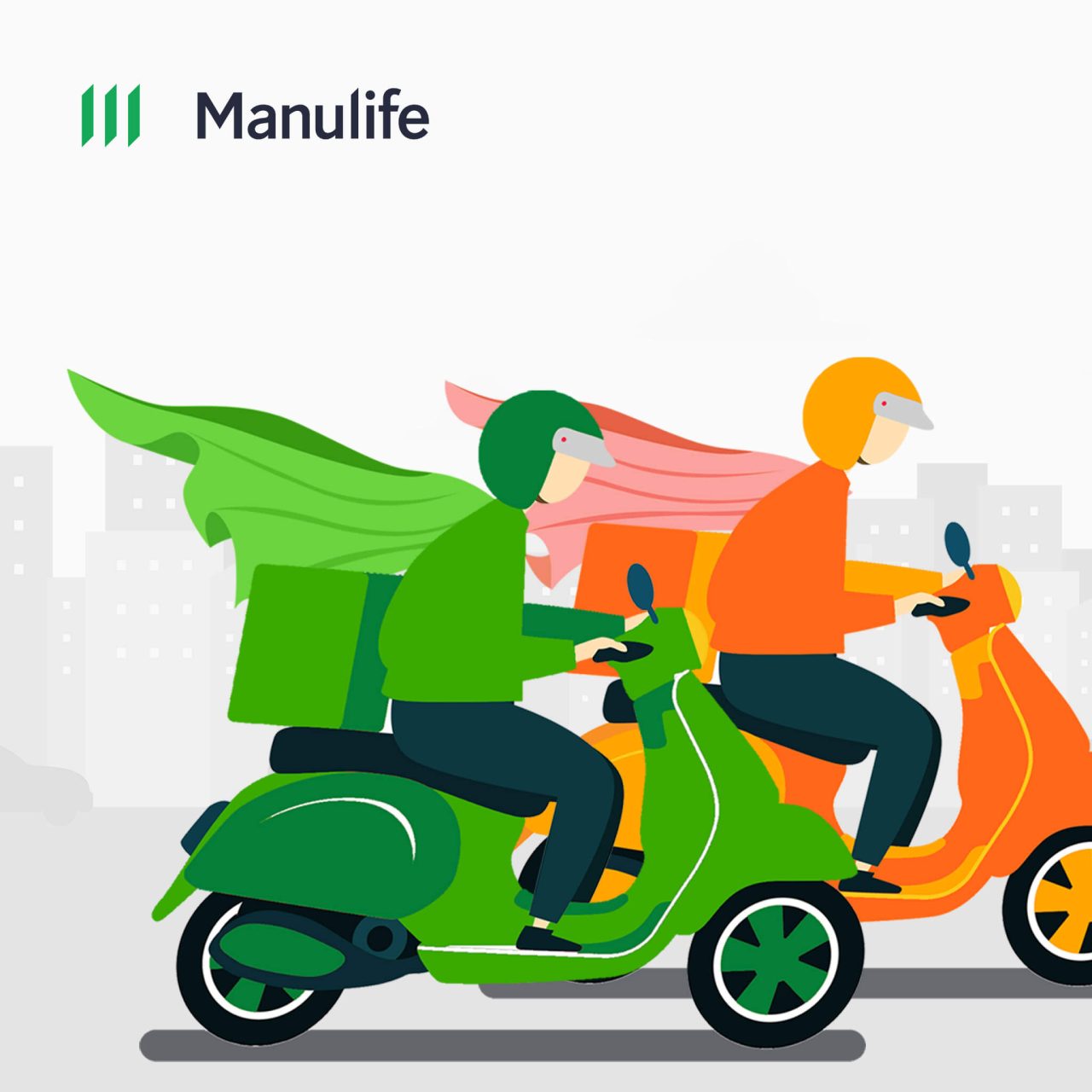 Manulife Philippines provides free insurance coverage to delivery riders during community quarantine